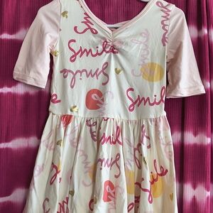 Dot Dot Smile Pink and Gold Casual Dress